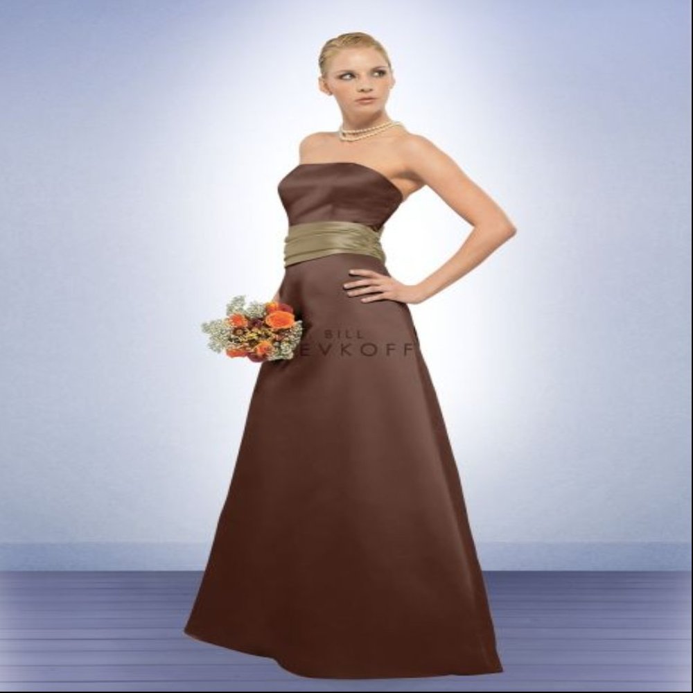 [NWT] Strapless Maxi Prom Bridesmaid A Line Dress